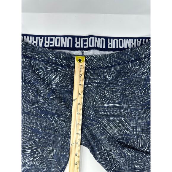 Under Armour Leggings Blue White AllSeasonGear Cotton Blend Yoga Gym Casual Wear - Picture 5 of 5